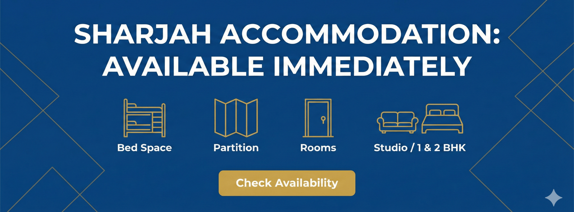 Sharjah Accommodation Bed Space and Family Flats