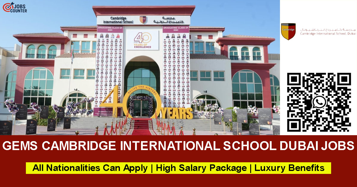 Searching for teaching jobs in UAE, British curriculum school jobs in Dubai, primary homeroom teacher vacancies, secondary subject teacher jobs, humanities, physics, biology, English, mathematics teaching roles, or specialized roles like BTEC Creative Media and Sociology teacher jobs? apply at GEMS Cambridge International School Dubai.