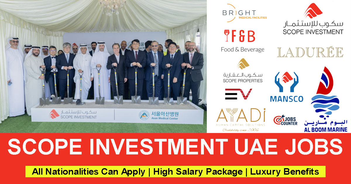 Looking for walk-in interviews in Dubai, restaurant jobs UAE, waiter and waitress vacancies, hospitality careers, retail sales associate jobs, or customer service roles in UAE? Scope Investment is conducting a walk-in interview in Dubai for multiple roles under French Spirit Coffee Shop (Ladurée Arabia) and Al Boom Marine.