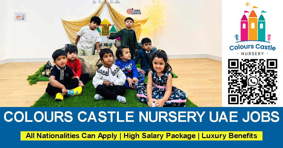 Searching for nursery jobs in Sharjah, kg teacher vacancies UAE, baby sitter, assistant teacher vacancies, Arabic and Islamic teacher jobs, school admin or HR jobs in UAE? Colours Castle Nursery is currently hiring passionate and qualified professionals to join its growing team in Sharjah.