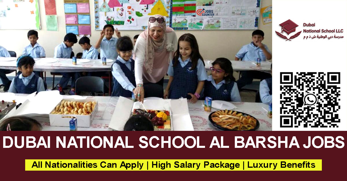 Searching for teaching jobs in UAE, school vacancies in Dubai, KG teacher jobs, mathematics, Arabic, English, and science teacher roles in UAE schools? Dubai National School Al Barsha is currently hiring passionate and dedicated educators for the upcoming academic year.