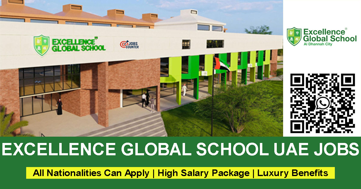 Searching for teaching jobs in Abu Dhabi, school vacancies in Ruwais, KG and primary teacher jobs UAE, English math science teaching careers, SEN teacher vacancies, or school support staff jobs in UAE? Excellence Global School is currently hiring qualified educators and professionals for multiple teaching and non-teaching positions.