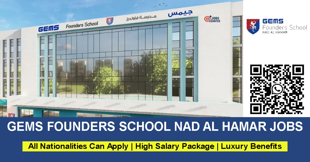 Searching for school jobs in Dubai, teaching assistant vacancies UAE, non teaching jobs, school admin, HR vacancies, or Arabic, Math, ICT, Islamic, Hindi, Science teacher jobs UAE? GEMS Founders School Nad Al Hamar is currently hiring passionate professionals to join its growing academic community.