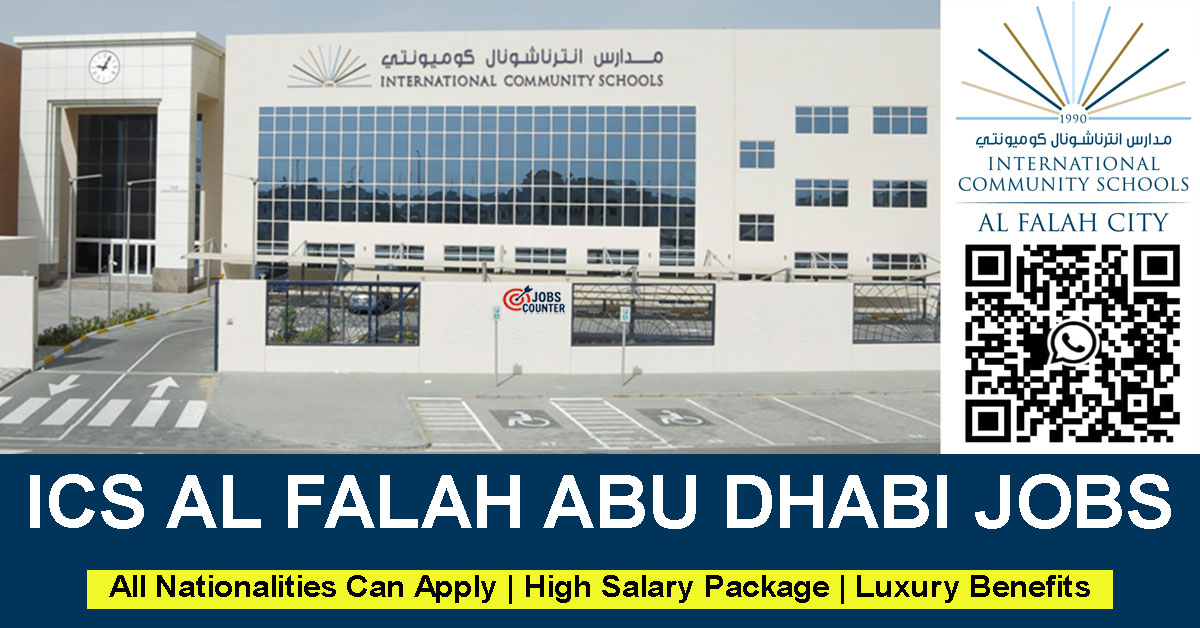 Searching for teaching jobs in Abu Dhabi, International Community Schools careers UAE, homeroom teacher jobs, science teacher vacancies, English teacher jobs, ICT teacher careers, inclusion teacher positions, or teacher assistant jobs in UAE schools? International Community Schools – ICS Al Falah Campus is currently hiring qualified educators and school support professionals for the upcoming academic year.