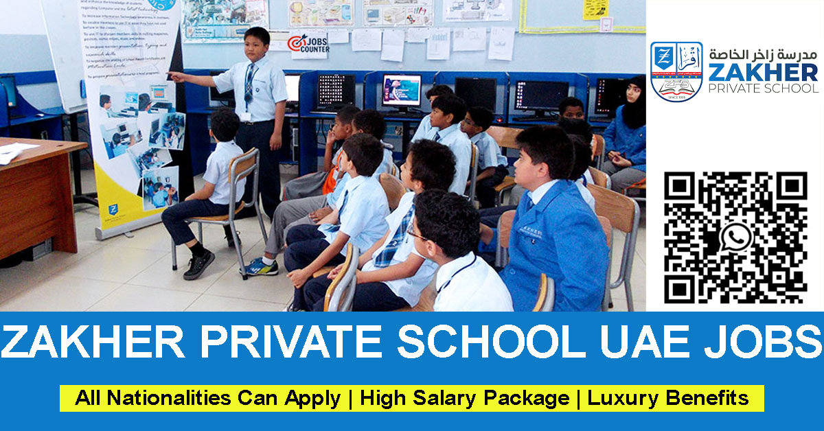 Searching for teaching jobs in Abu Dhabi, school vacancies in Al Ain, KG and primary teacher jobs, English math science teacher roles, ICT and Arabic teaching careers, or non teaching jobs in school, HR, admin jobs, student counsellor vacancies UAE? Zakher Private School is currently hiring qualified educators for the upcoming academic year.
