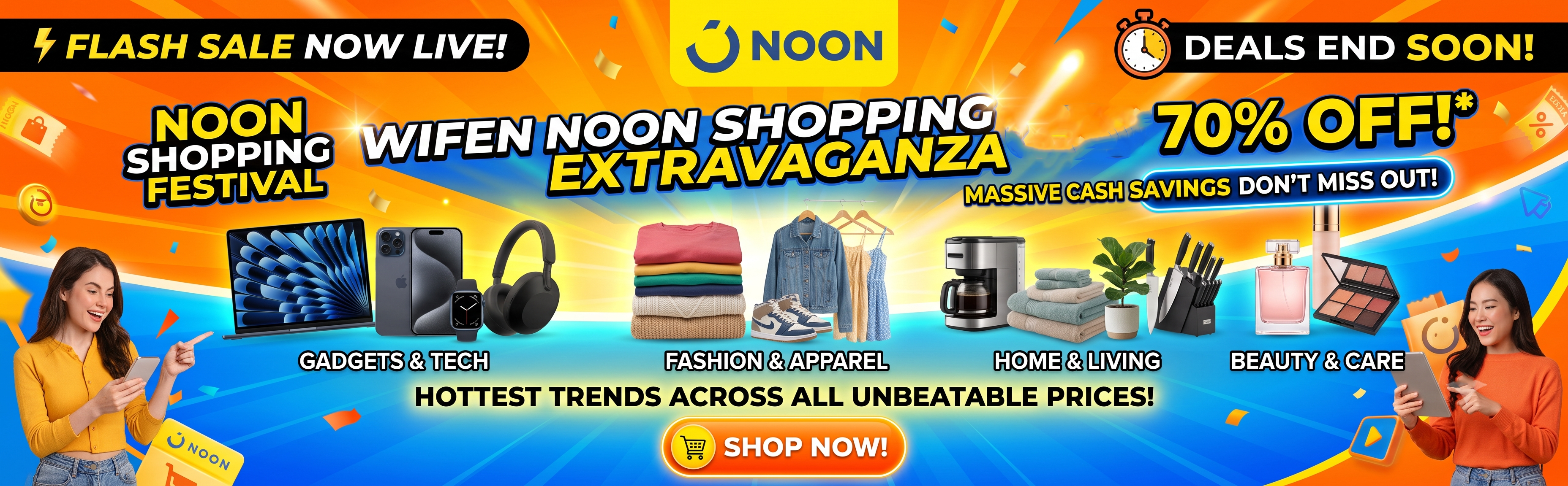 Up to 70% on Noon UAE - Shop Today with Biggest Savings!