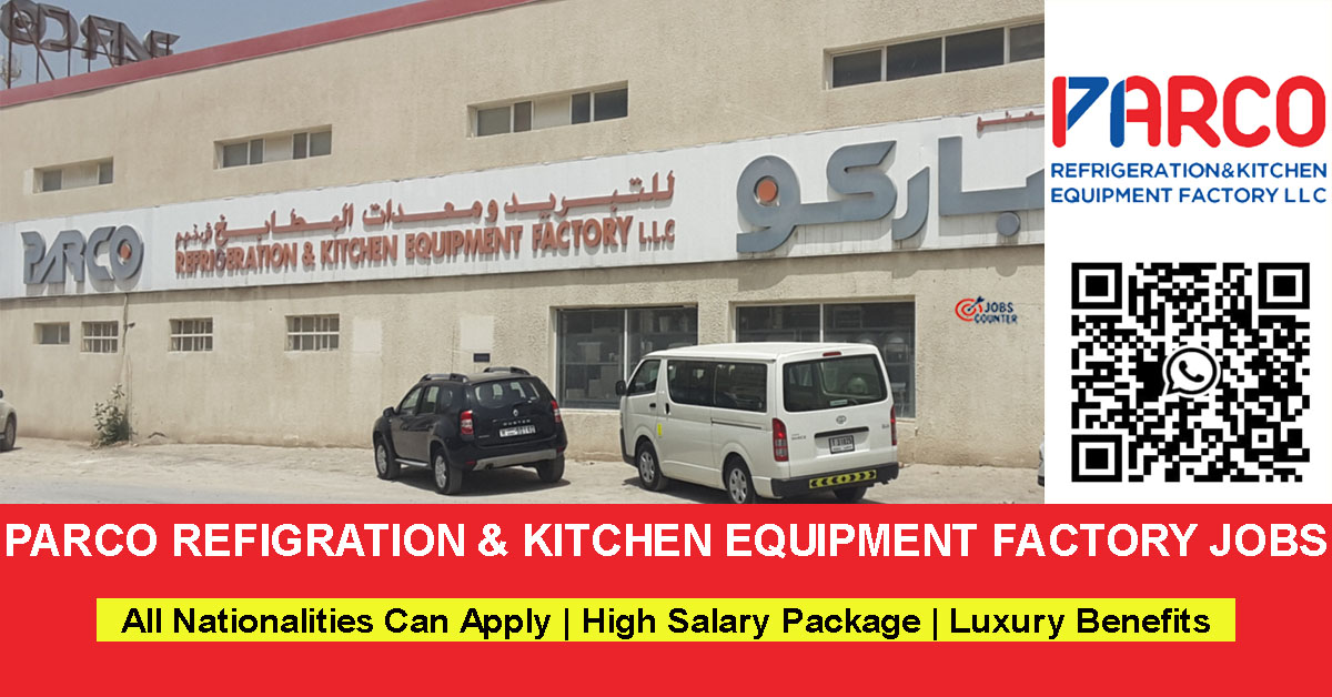 Searching for refrigeration technician jobs in Dubai, chiller technician vacancies UAE, ice machine technician jobs, welder jobs Dubai, factory helper jobs UAE, industrial worker careers, factory jobs Dubai, manufacturing jobs UAE, or fresher factory jobs in Dubai? Apply for Parco Refrigeration and Kitchen Equipment Factory LLC Dubai Jobs.