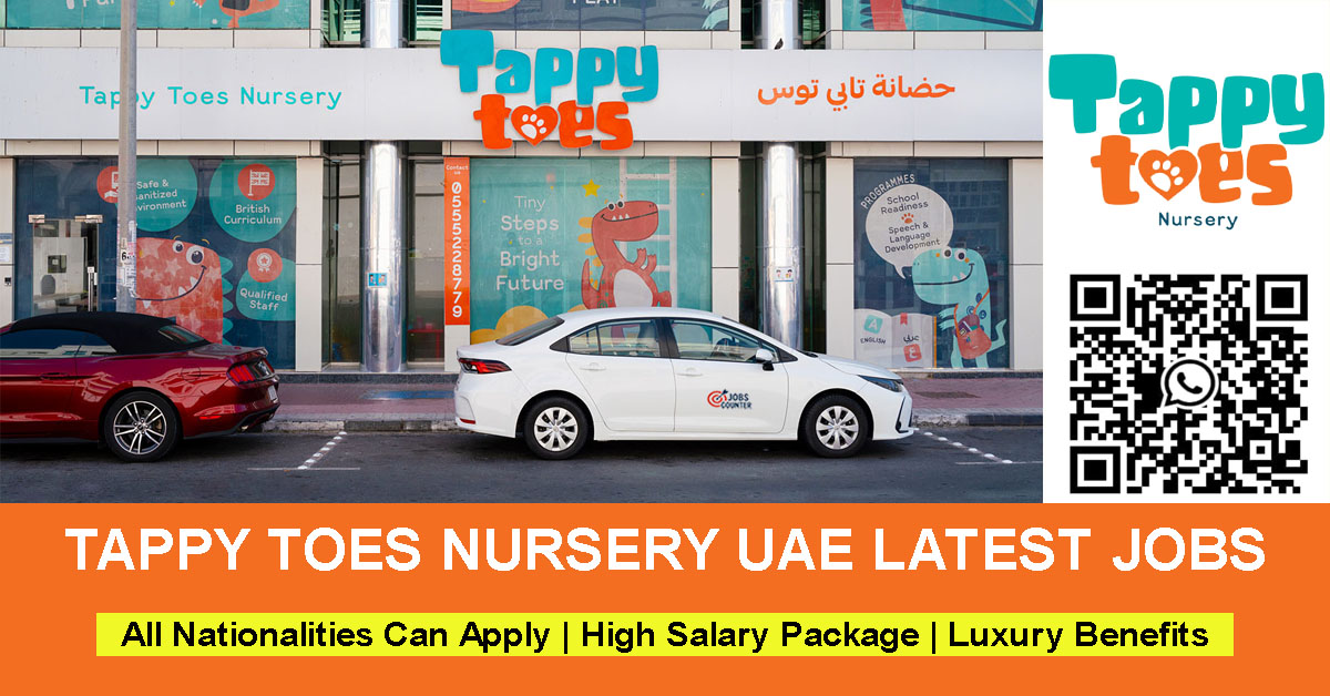 Searching for Tappy Toes Nursery careers, Tappy Toes Nursery jobs UAE, nursery teacher jobs Dubai, teaching assistant jobs UAE, EYFS teacher jobs Dubai, early childhood education jobs UAE, preschool teacher jobs Dubai, nursery nurse jobs UAE, admissions officer jobs Dubai, administrator jobs nursery, education jobs UAE, or British curriculum nursery careers? Apply for Tappy Toes Nursery Careers.