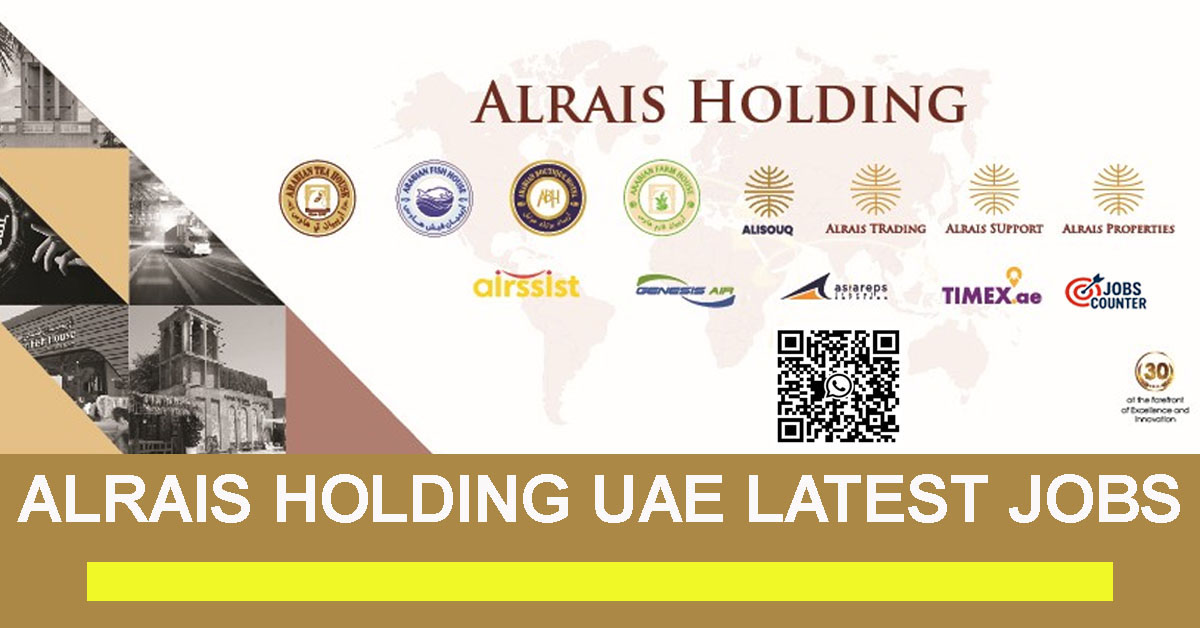 Searching for Alrais Holding careers UAE, Alrais Holding jobs Dubai, Alrais Holding vacancies, Alrais Holding careers Dubai, corporate jobs UAE, administration jobs Dubai, finance and accounting jobs UAE, HR jobs Dubai, procurement jobs UAE, operations jobs Dubai, customer service jobs UAE, business support jobs Dubai, or careers with Alrais Holding? Apply now for Alrais Holding Careers UAE 2026.