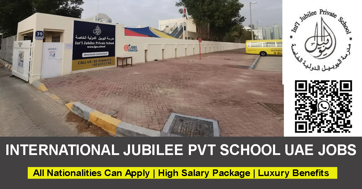 Searching for teaching jobs in Abu Dhabi, International Jubilee School careers UAE, American school jobs Abu Dhabi, English teacher vacancies, mathematics teacher jobs, science teacher careers, physics teacher jobs, non teaching jobs, PE teacher jobs, or school jobs in Abu Dhabi? Apply for International Jubilee Private School UAE Careers 2026.