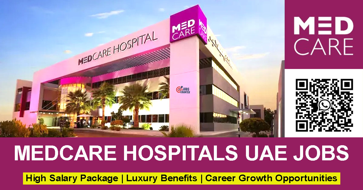 Looking for Medcare Hospital jobs in Dubai, nursing jobs in UAE, doctor vacancies, medical receptionist jobs, hospital admin jobs, or healthcare jobs in Dubai? Apply for Medcare Hospitals & Medical Centres Careers.
