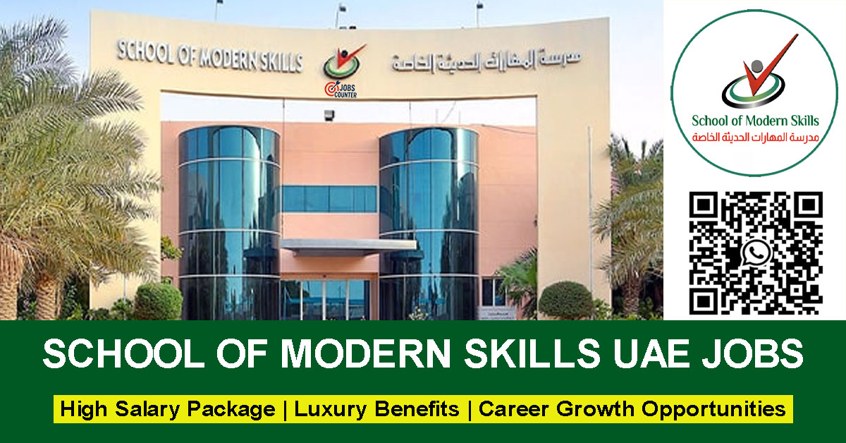 Searching for School of Modern Skills careers UAE, teaching jobs in Dubai, American curriculum school jobs UAE, Chemistry teacher vacancies Dubai, Geography teacher jobs, English teacher careers, Mathematics teacher jobs, secondary school teaching vacancies, or Middle and High School teacher jobs in Dubai? Apply now for School of Modern Skills UAE Careers.