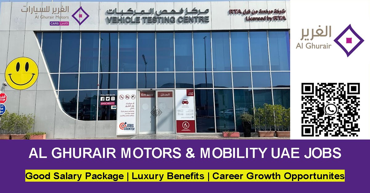 Searching for Al Ghurair Mobility careers, Al Ghurair motors jobs, Lepas careers UAE, automotive jobs in Abu Dhabi, Sales Executive vacancies Dubai, Sales Admin jobs, Cashier & customer service jobs, automotive sales jobs, AG motors careers, or premium mobility careers? Apply for Al Ghurair Mobility Careers.