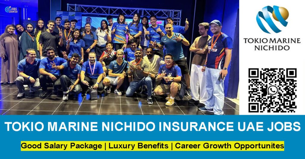 Searching for Tokio Marine Insurance UAE careers, Tokio Marine jobs Dubai 2026, Receptionist jobs in Dubai, Admin jobs UAE, call center vacancies, urgent jobs in Business Bay, insurance company jobs, finance company jobs Dubai, or sales & marketing jobs in Dubai? Apply for Tokio Marine & Nichido Fire Insurance Co. Ltd Jobs.