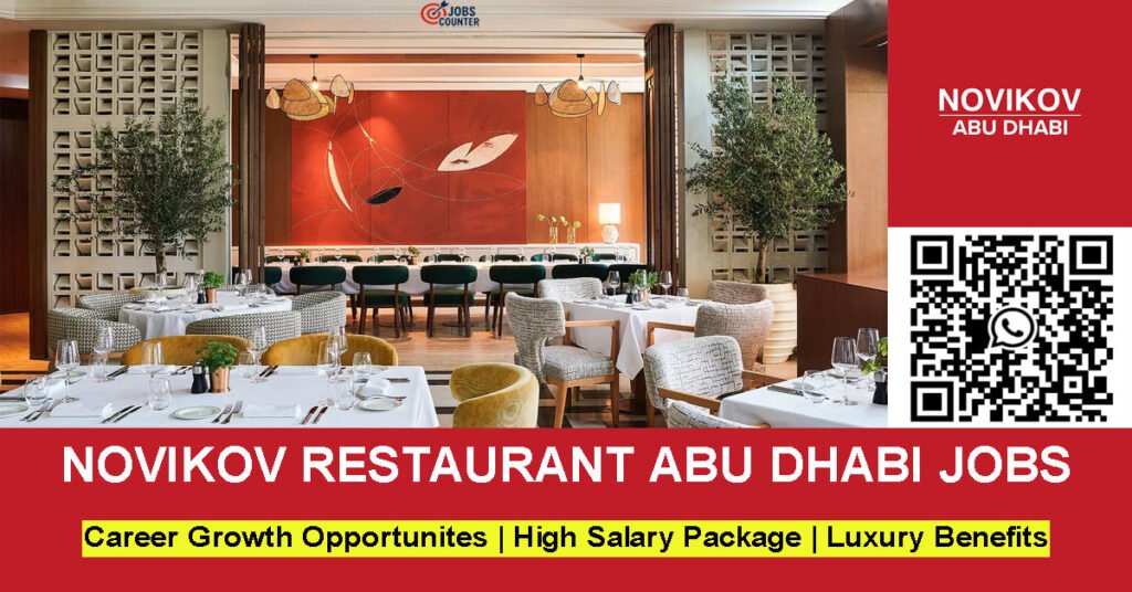 Searching for Novikov Abu Dhabi careers, restaurant jobs in Abu Dhabi, novikov cafe jobs, waiter jobs in UAE, waitress jobs in Abu Dhabi, hostess vacancies, reservation agent jobs, or cost controller jobs in the UAE? Apply now for Novikov Restaurant Abu Dhabi jobs.