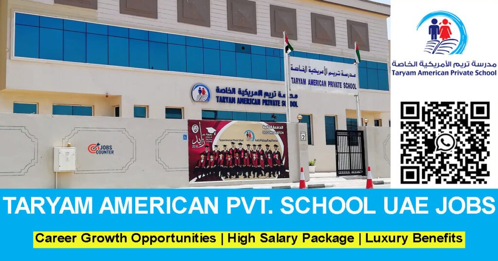 Searching for Taryam American Private School careers, school jobs in Sharjah, teacher jobs in Sharjah, Math Teacher jobs, Physics Teacher jobs, subject teacher vacancies, non teaching school vacancies, school admin jobs, receptionist careers in school, or school doctor or nurse jobs UAE? Apply for Taryam American Private School Sharjah careers.